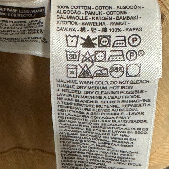 Levi’s Fiorella Corduroy Tan Button Down Front Mini Jumper Dress size XS - Picture 16 of 16